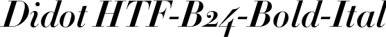 Didot HTF-B24-Bold-Ital font | Didot HTF B24 Bold Italic.otf