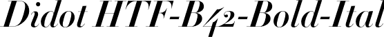 Didot HTF-B42-Bold-Ital font | Didot HTF B42 Bold Italic.otf