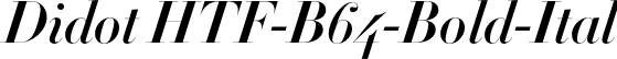 Didot HTF-B64-Bold-Ital font | Didot HTF B64 Bold Italic.otf