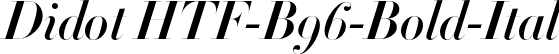 Didot HTF-B96-Bold-Ital font | Didot HTF B96 Bold Italic.otf