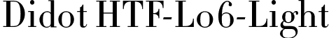 Didot HTF-L06-Light font | Didot HTF L06 Light.otf