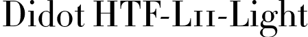 Didot HTF-L11-Light font | Didot HTF L11 Light.otf