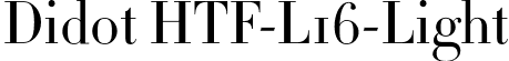 Didot HTF-L16-Light font | Didot HTF L16 Light.otf