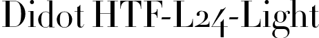 Didot HTF-L24-Light font | Didot HTF L24 Light.otf