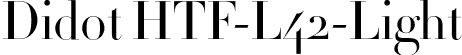 Didot HTF-L42-Light font | Didot HTF L42 Light.otf