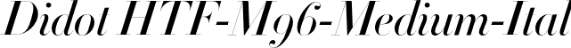 Didot HTF-M96-Medium-Ital font | Didot HTF M96 Medium Italic.otf