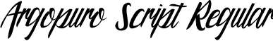 Argopuro Script Regular font | ArgopuroScript.otf