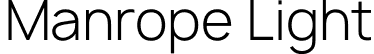 Manrope Light font | light.otf