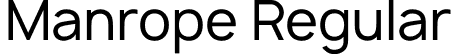 Manrope Regular font | regular.otf