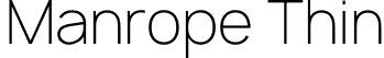 Manrope Thin font | thin.otf