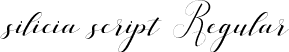 silicia script Regular font | silicia.ttf