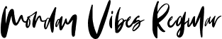 Monday Vibes Regular font | Monday Vibes.ttf