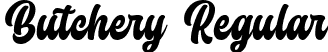 Butchery Regular font | Butchery.ttf