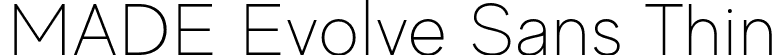 MADE Evolve Sans Thin font | MADE Evolve Sans Thin (PERSONAL USE).otf