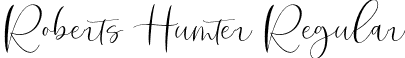 Roberts Humter Regular font | Roberts Humter.otf