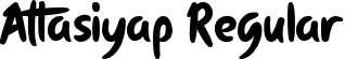 Attasiyap Regular font | Attasiyap.otf