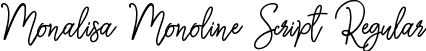 Monalisa Monoline Script Regular font | Monalisa Monoline Script.otf