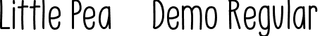 Little Pea - Demo Regular font | LittlePea-Demo-Regular.ttf