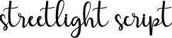 streetlight script font | Streetlight script.ttf