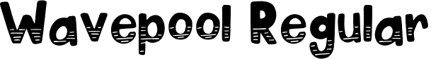 Wavepool Regular font | Wavepool.otf