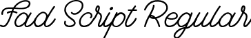 Fad Script Regular font | Fad Script.ttf