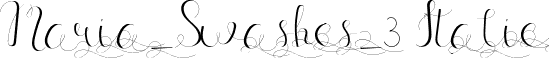 Maria_Swashes_3 Italic font | Maria_Swashes_3.ttf