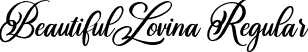 Beautiful Lovina Regular font | BeautifulLovina-Regular.ttf