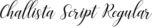 Challista Script Regular font | Challista Script.otf