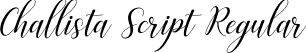 Challista Script Regular font | Challista Script.ttf