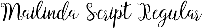 Mailinda Script Regular font | mailinda  script.otf