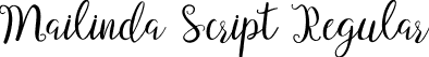 Mailinda Script Regular font | mailinda  script.ttf