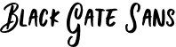 Black Gate Sans font | BlackGate-Sans.otf