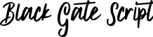 Black Gate Script font | BlackGate-Script.otf