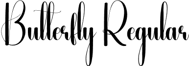 Butterfly Regular font | Butterfly.otf