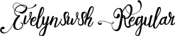 Evelynswsh Regular font | Evelyn_swsh.ttf