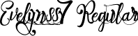 Evelynss7 Regular font | Evelyn_ss7.ttf