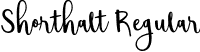 Shorthalt Regular font | Shorthalt Personal Use.otf