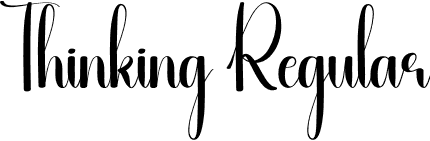 Thinking Regular font | Thinking.otf