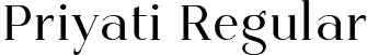 Priyati Regular font | Priyati-Regular.ttf