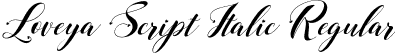 Loveya Script Italic Regular font | Loveya Script Italic.ttf