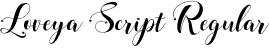 Loveya Script Regular font | Loveya Script.otf