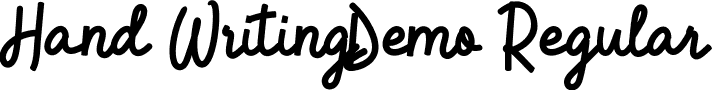 Hand Writing Demo Regular font | HandWritingDemoRegular.ttf