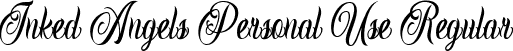 Inked Angels Personal Use Regular font | Inked Angels Personal Use.ttf