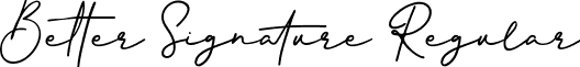 Better Signature Regular font | Better Signature Font.ttf