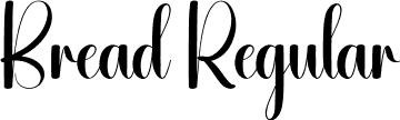 Bread Regular font | Bread.otf