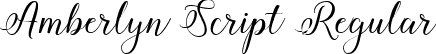 Amberlyn Script Regular font | Amberlyn.ttf