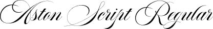 Aston Script Regular font | Aston Script.otf