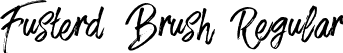 Fusterd Brush Regular font | Fusterd Brush.otf