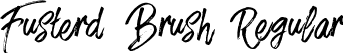 Fusterd Brush Regular font | Fusterd Brush.ttf