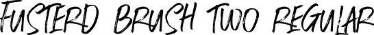 Fusterd Brush Two Regular font | Fusterd Brush Two.ttf